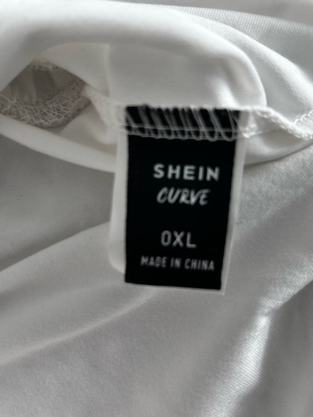 SHEIN White Curve OXL Bodysuit - Picture 3 of 4